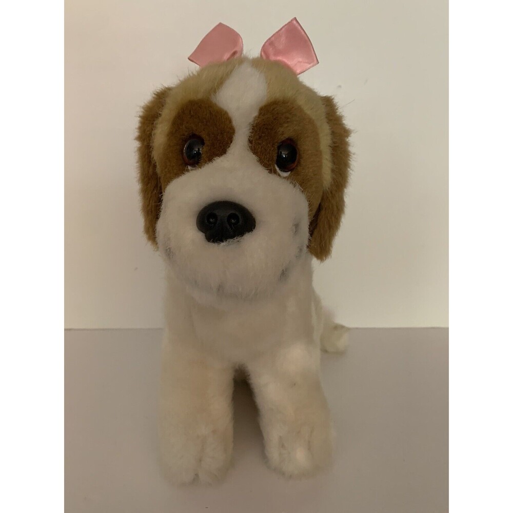 Dakin Beethoven's 2nd Missy St. Bernard Plush Pink Bow Collar 12" Vintage - Picture 2 of 14